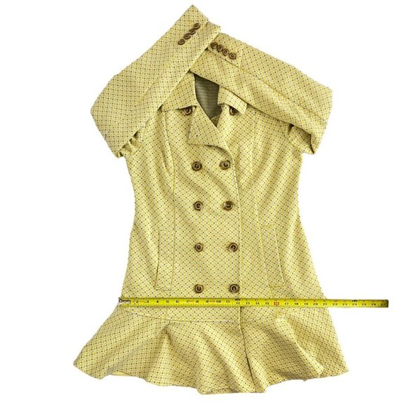 CAbi Hobnob Topper Yellow Coat Dress - Picture 12 of 13